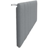 vidaXL Vzglavna stranica svetlo siva 160 cm blago | Shoptok.si