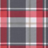  Jastuk za vrtnu klupu crveni karirani 100x50x3cm tkanina Oxford | shoptok.hr