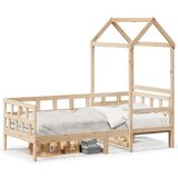  Dnevna postelja s streho 80x200 cm trdna borovina | Shoptok.si