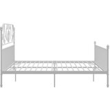 Okvir za krevet bijeli metalni 200 x 200 cm | shoptok.hr