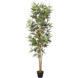vidaXL Umetno bambusovo drevo 828 listov 150 cm zeleno | Shoptok.si