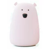 Rabbit And Friends nočna lučka mehka Medvedek z USB-C polnjenjem pink