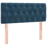 vidaXL Box spring postelja z vzmetnico LED temno modra 90x19 | Shoptok.si