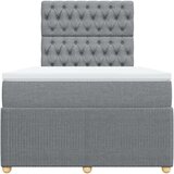  Krevet s oprugama i madracem svjetlosivi 120x190 cm od tkanine | shoptok.hr