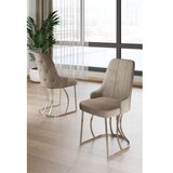 Hanah home set stolica (4 dela) puva cappuccino chrome | Eponuda.com