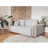 ELTAP Siva sklopiva/s prostorom za odlaganje sofa od samta 244 cm Arcadova – | shoptok.hr