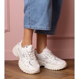 Gemre White Carina sporty sneakers on a stylish sole | Shoptok.si