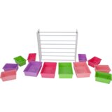 Kondela Organizator/regal za igrače, bel/večbarven, MAISAN | Shoptok.si