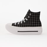Converse Sneakers Chuck Taylor All Star Lift Double Stack Platform Plaid Hi Black/ White/ Black EUR 37.5 Cene