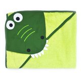 Sensillo Water Friends mekani ručnik za kupanje – zeleni krokodil 100 x 100 cm | shoptok.hr