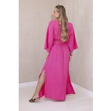 Kesi Włoski Muslin dress with embroidery at the waist pink | Shoptok.si