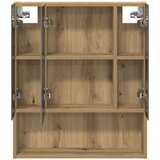  Kopalniška ogledalna omara s polico Oreh 60 x 14.5 x 70 cm, (5000232878) | Shoptok.si