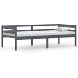 Maison Chic Posteljni okvir - Enojna postelja - Postelja za odrasle temno siv iz trdne borovine 90x200 cm-J9195, (21766206) Cene