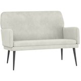  Klupa krem 108 x 79 x 79 cm baršunasta | shoptok.hr