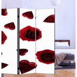  Lagani paravani od štampanog pvc platna Ruze 3 krila | ePonuda.com