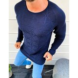 DStreet Tmavě modrý pánský svetr WX1601 | Shoptok.si