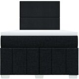 vidaXL Box spring postelja z vzmetnico črna 120x190 cm blago | Shoptok.si