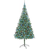 vidaXL Umjetno božićno drvce s stalakom Zelena 210 cm PVC i čelik | shoptok.hr