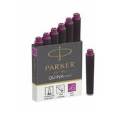 Parker Črnilni vložek Quink mini, roza, 6 kosov