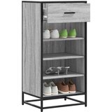  Stalak za cipele boja hrasta 48x38x97,5 cm konstruirano drvo Siva | Shoptok.si