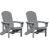  Vrtna stolica 2 pcs Svijetlo siva 82 x 74 x 92 cm Polietilen | Eponuda.com
