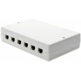 Vtičnica 6xRJ45 nadometna prazna DN-93705