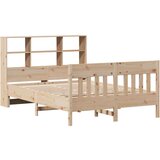 vidaXL Posteljni okvir brez vzmetnice 120x190 cm trdna borovina | Shoptok.si