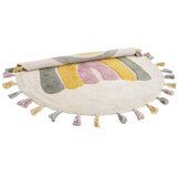 Nattiot Kremno bela pralna ročno tkana bombažna otroška preproga ø110 cm Rainbow Moss – | Shoptok.si