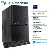 PCPLUS e-machine Core Ultra 5 225 16GB 1TB SSD Windows 11 Home tipkovnica miška namizni računalnik | Shoptok.si