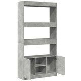  Visoka komoda siva boja betona 92x33x180 cm konstruirano drvo | shoptok.hr