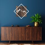 Wallity Zidna dekoracija Mountain - Silver, 54 x 54 cm, Smeđa | ePonuda.com