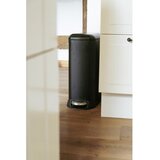 Wenko Mat črn jeklen koš za smeti s pedalom 12 l Design – | Shoptok.si