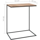 vidaXL bočni stolić crni 55 x 35 x 66 cm od konstruiranog drva | shoptok.hr