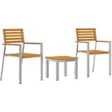  Vrtni set za objed 3 pcs Smeđa | shoptok.hr