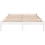  Okvir za krevet od masivne borovine bijeli 120 x 200 cm | shoptok.hr