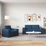  Set sofe 2 pcs Plava 182 x 80 x 82 cm tkanina | Eponuda.com