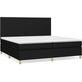  Krevet s oprugama i madracem crni 200x200 cm od tkanine | shoptok.hr