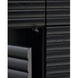 Kave Home črna omarica v hrastovem dekorju 104,5x144x40 cm lenon – | Shoptok.si