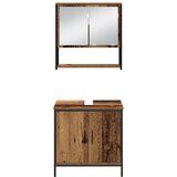  Set namještaja za kupaonicu 4 kom. Smeđa 33 x 33 x 185,5 cm | shoptok.hr