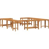  Okruženje za kadicu Smeđa 230 x 230 cm Čvrsto drvo akacije | shoptok.hr