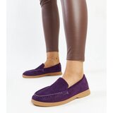Gemre Purple Suede Oxfords Rumay | shoptok.hr