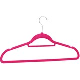 vidaXL 20-dijelni set vješalica protuklizni ružičasti baršunasti | shoptok.hr