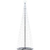 vidaXL Osvetljena novoletna jelka stožec 550 LED hladno bela 304 cm | Shoptok.si