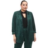 Zizzi Blazer 'MRIA' zelena / temno zelena | Shoptok.si