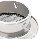  Pokrov ventilacije 4 pcs Srebrno 100 mm Nehrđajući čelik - 100 mm | shoptok.hr