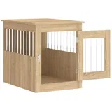 Boks za psa sonoma hrast 55x75x65 cm inženirski les