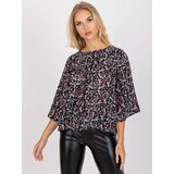 ZULUNA Blouse-CHA-BZ-3203-1.42-black-pink | Shoptok.si