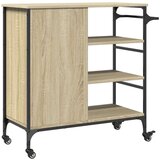  Kolica boja hrasta 87 5x38 5x84 5cm konstruirano drvo | shoptok.hr