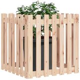 vidaXL Vrtna sadilica s izgledom ograde 70x70x70 cm masivna duglazije | shoptok.hr
