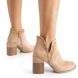 Resti Light brown boots with square heel Lemere - Shoes | Shoptok.si
